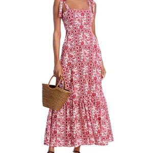 AQUA Tile Print Maxi Dress - Exclusive